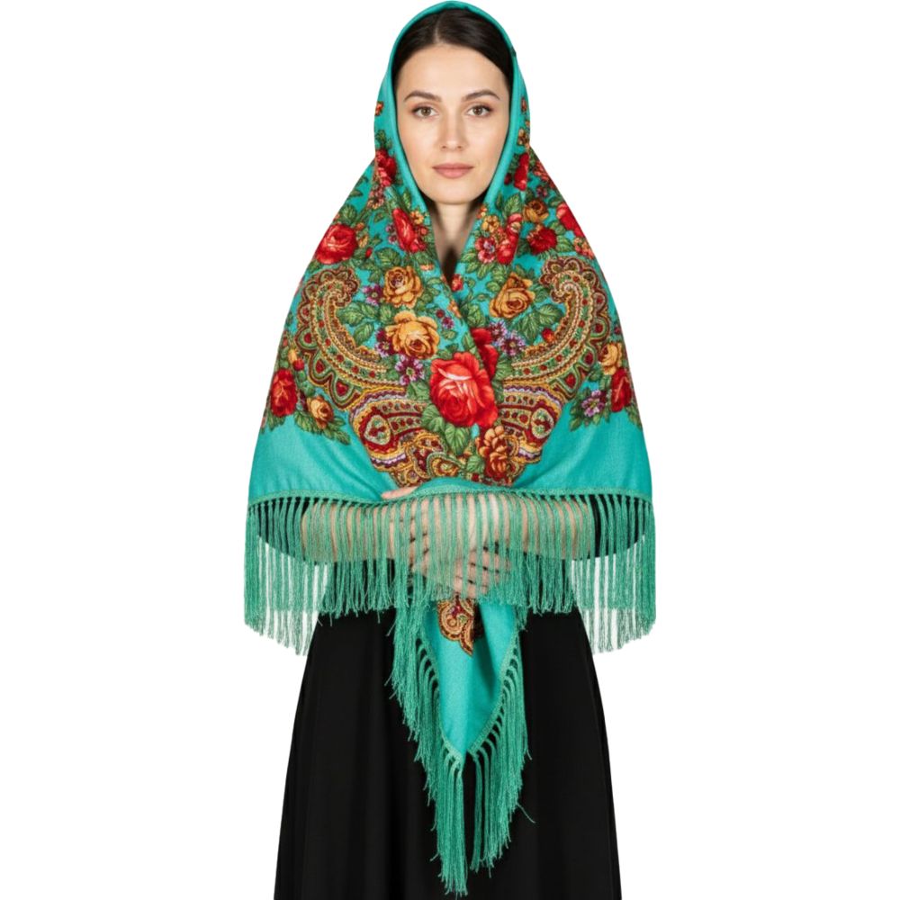 D' Daniela - Yeva Women's Eastern European Cotton Tassel Shawl