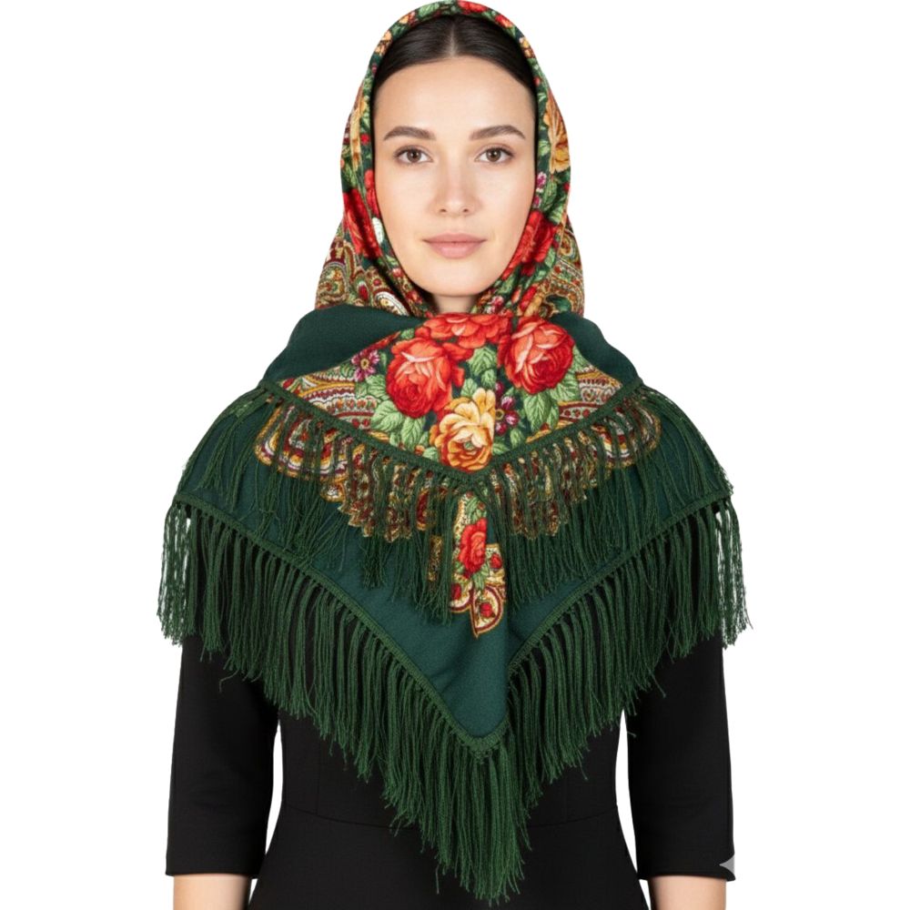 D' Daniela - Alla Women's Eastern European Cotton Tassel Shawl