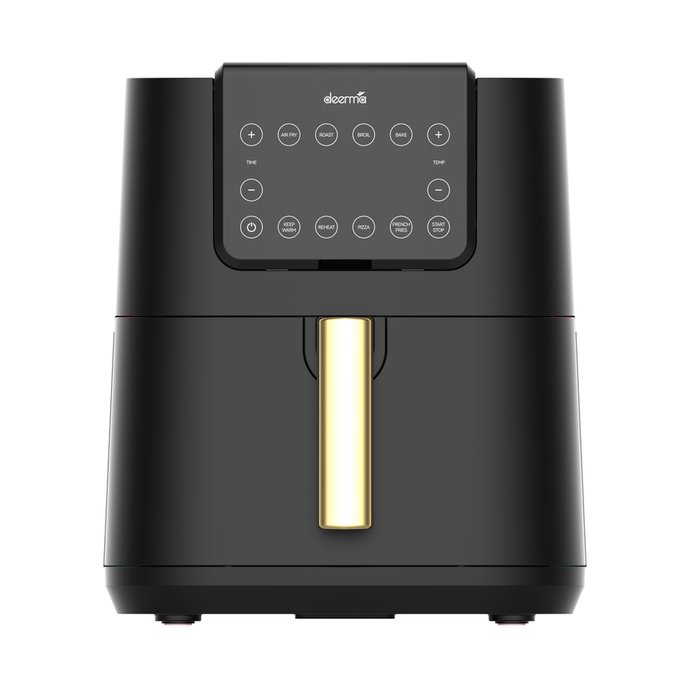 Deerma KZ120W Air Fryer - Oil-Free Fryer - 7.5 Liters Capacity - Non-Stick Cooking Tray - Black