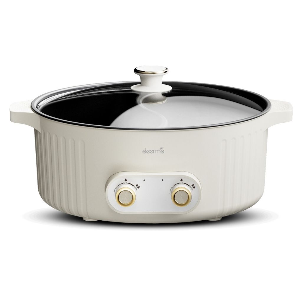 Deerma Multifunctional Electric Pot Cooker - Beige - 6 L