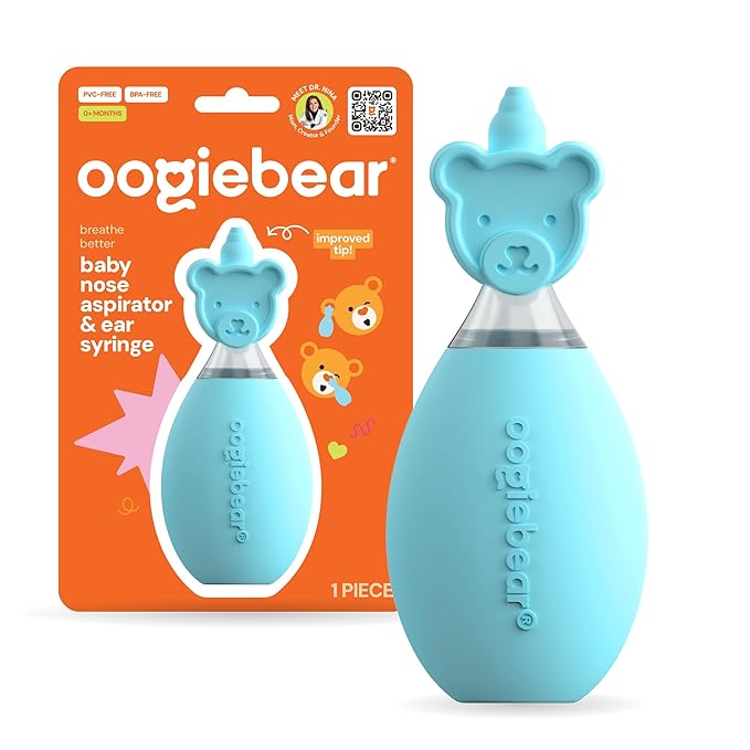 Oogiebear - Baby Nose Aspirator & Ear Syringe - Blue