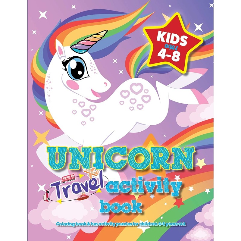 Unicorn Travel Activity Book