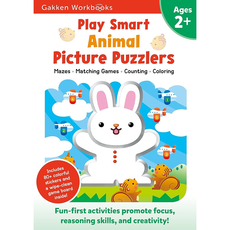 Play Smart Animal Picture Puzzlers Workbook