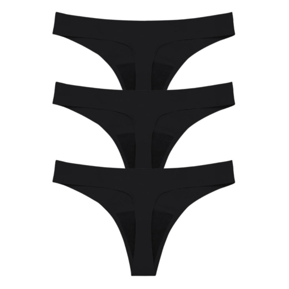 Bodi Fresh - 3pc-Set - Everyday Seamless Leakproof Period Thong - Nude