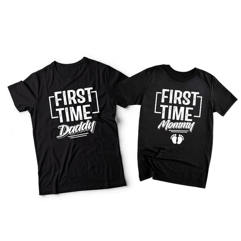 Matching Family Outfits - "First Time Mommy" - Black