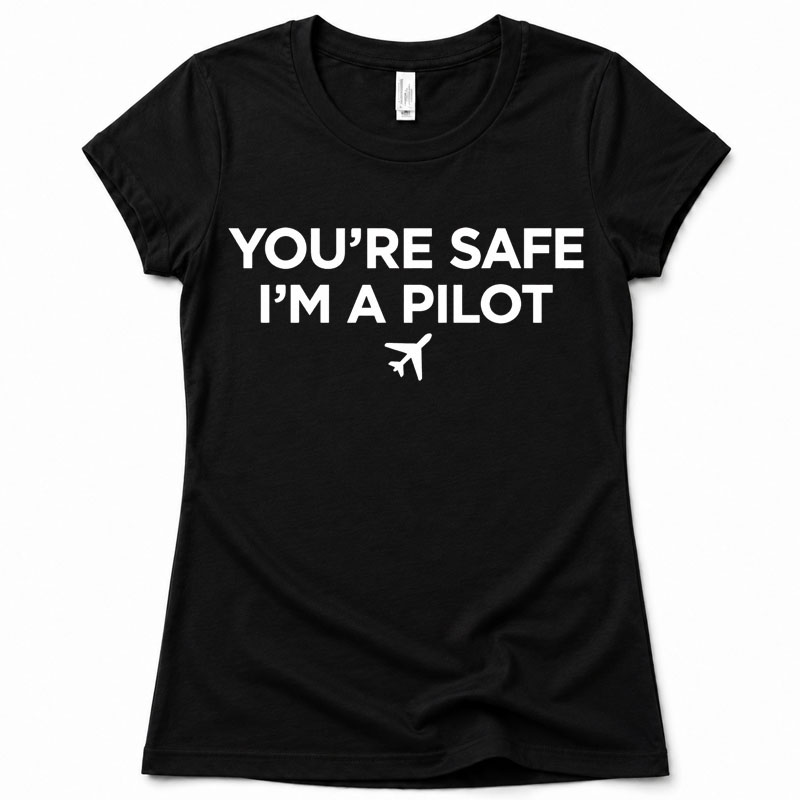 Matching Family Outfits - You're Safe Adult T-shirt - Black
