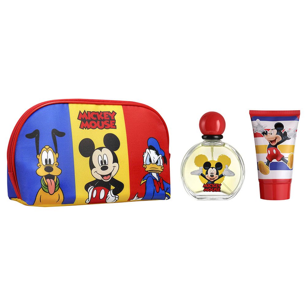 ديزني - عطر تواليت للأولاد ميكي ماوس - 50 مل مع جل استحمام - 100 مل