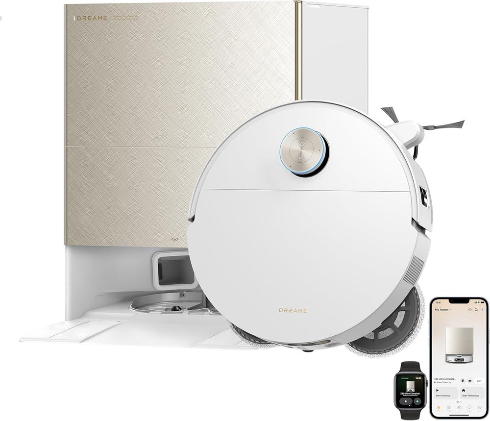 Dreame - X60 Ultra Complete Robot Vacuum & Mop - White