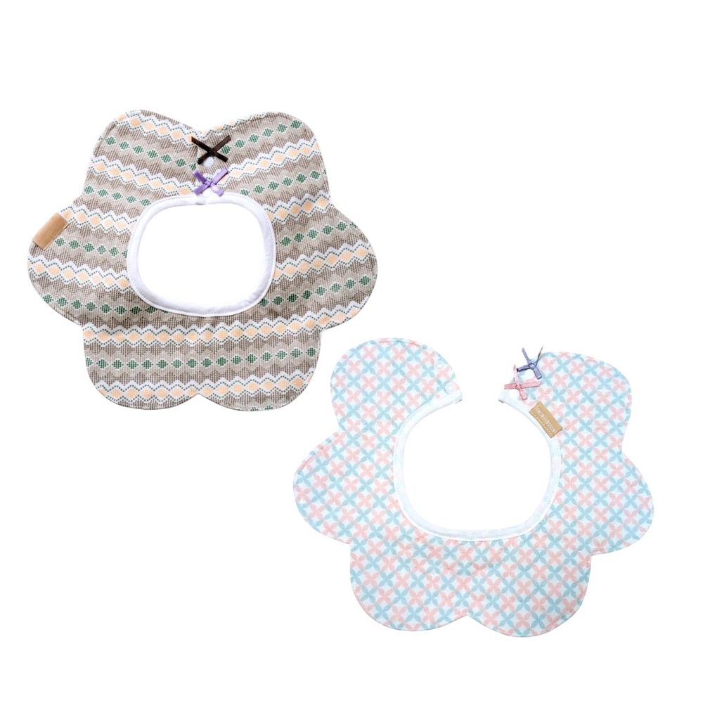 Kinder Valley - Premium Cotton Quilted Bib - 2 Pcs