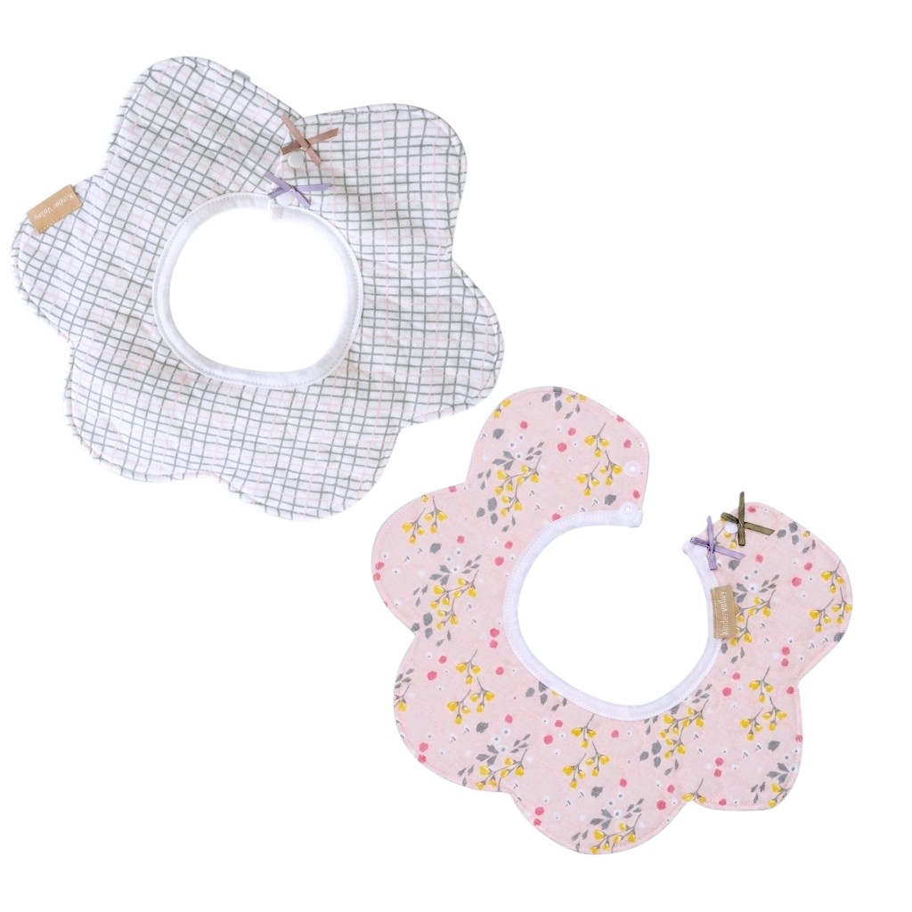 Kinder Valley - Premium Cotton Bib Set - Multicolor - 2 Pcs