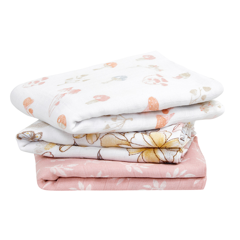 Aden + Anais - Organic Cotton Muslin Musy Squares - Earthly - Pack of 3