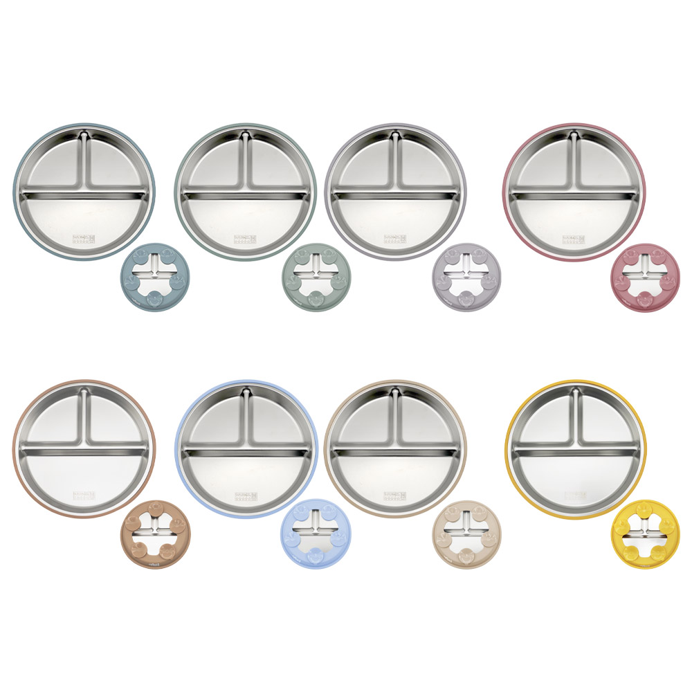 Babies Basic - Stainless Steel Plate With Silicone Sleeve