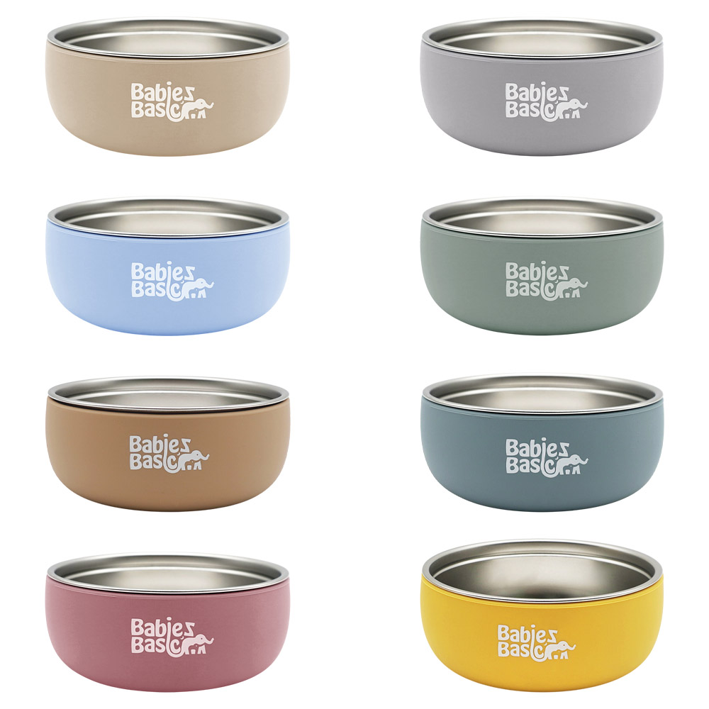 Babies Basic - Stainless Steel Bowl With Silicone Sleeve
