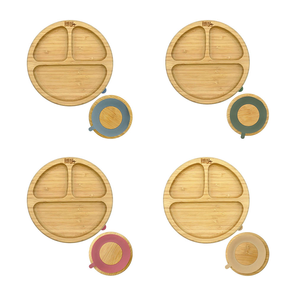 Babies Basic - Silicone Suction Bamboo Plate