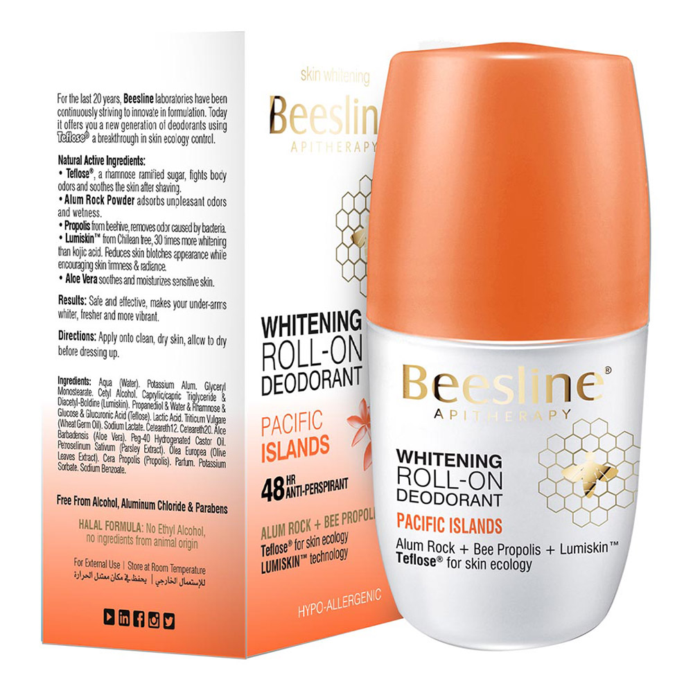 بيزلين - مزيل عرق رول أون للتفتيح - جزر الباسيفيك