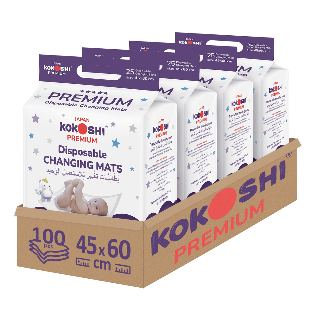 Kokoshi - Premium Disposable Baby Changing Mats - 45x60cm - 100pcs