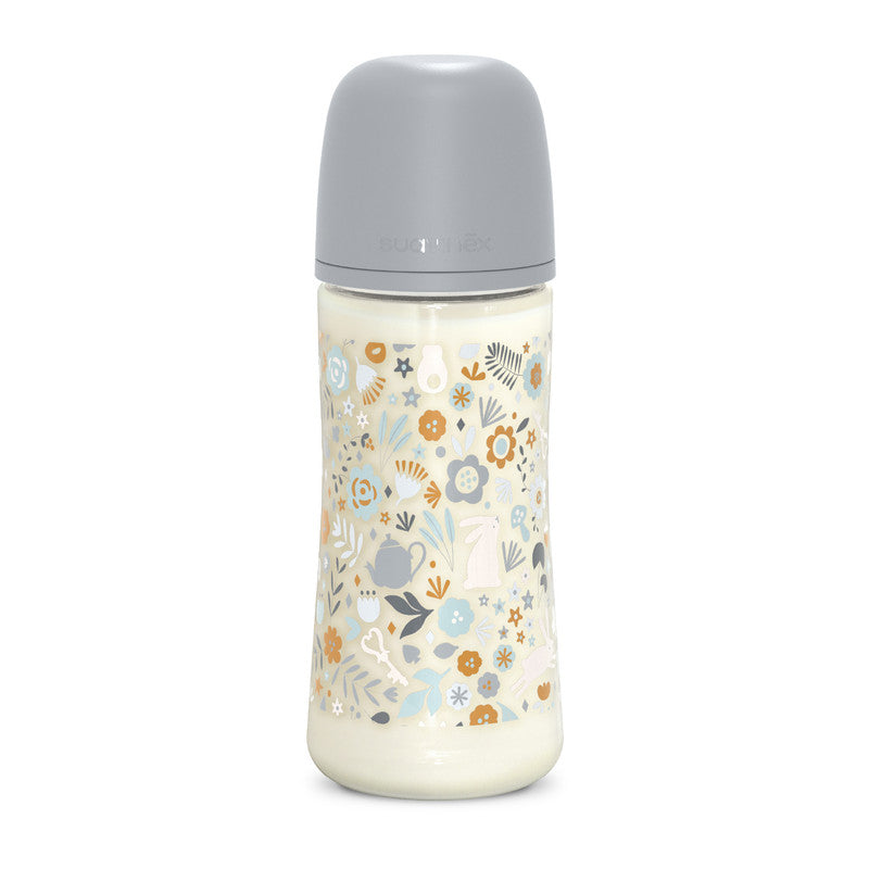 Suavinex - Polyamide Baby Bottle with Thick-Flow Nipple Teat 6M+ 360ml - Blue
