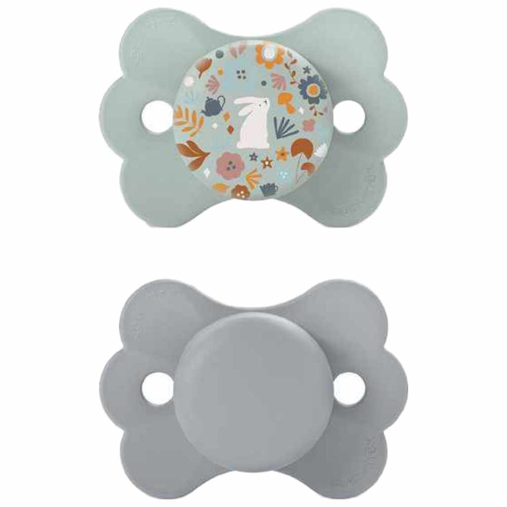Suavinex - SX Pro Ultra Soft Butterfly Shape Baby Pacifier 6-18 M Pack of 2 - Blue