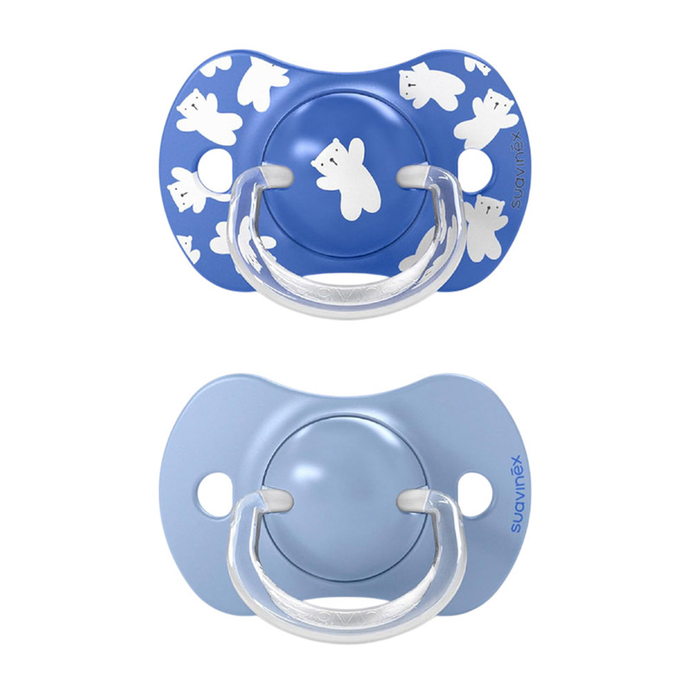 Suavinex - SX Pro Bear Silicone Pacifier - 18M+ - 2 Pc Set