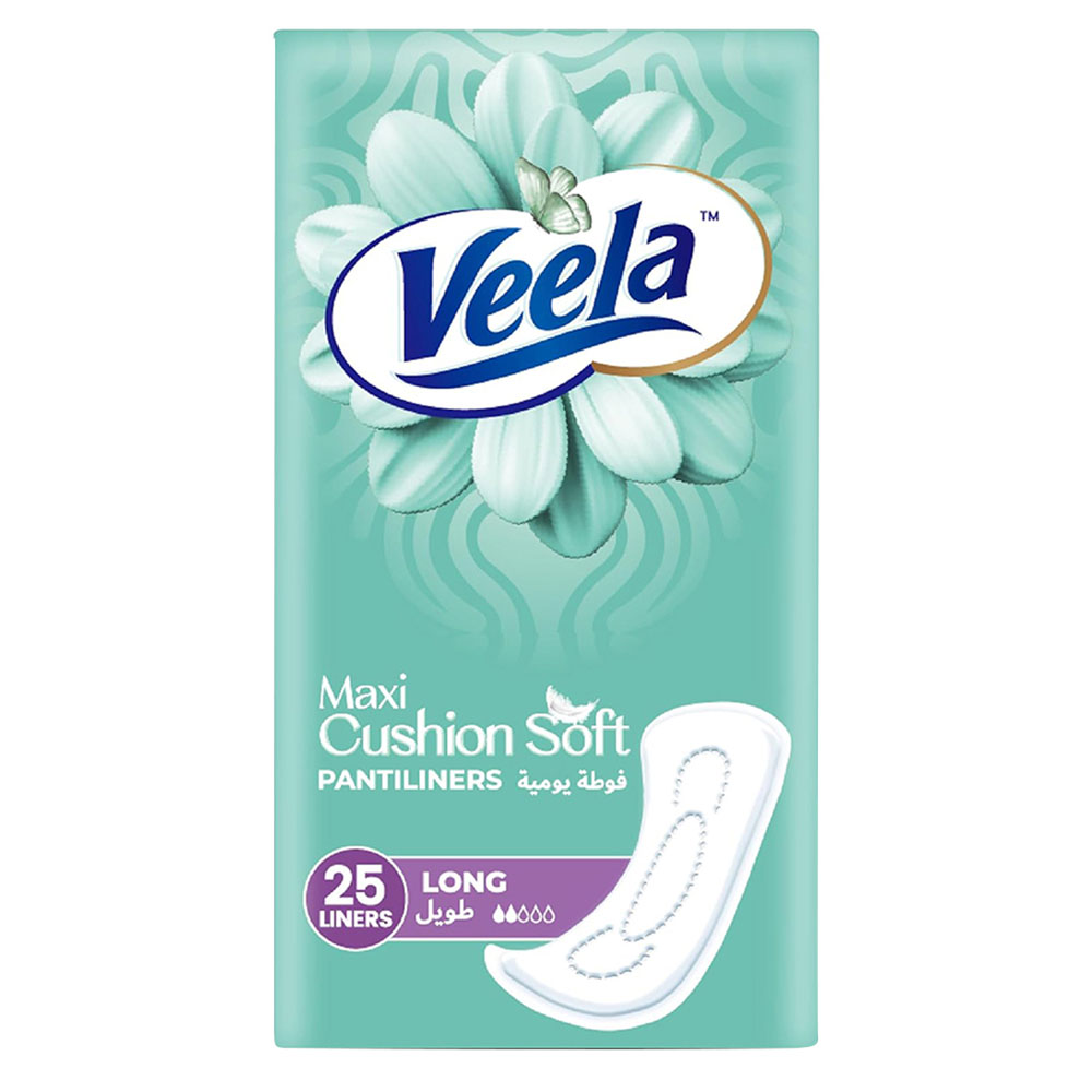 Veela Cushion Soft Maxi Pantiliners - Long - 25 Liners