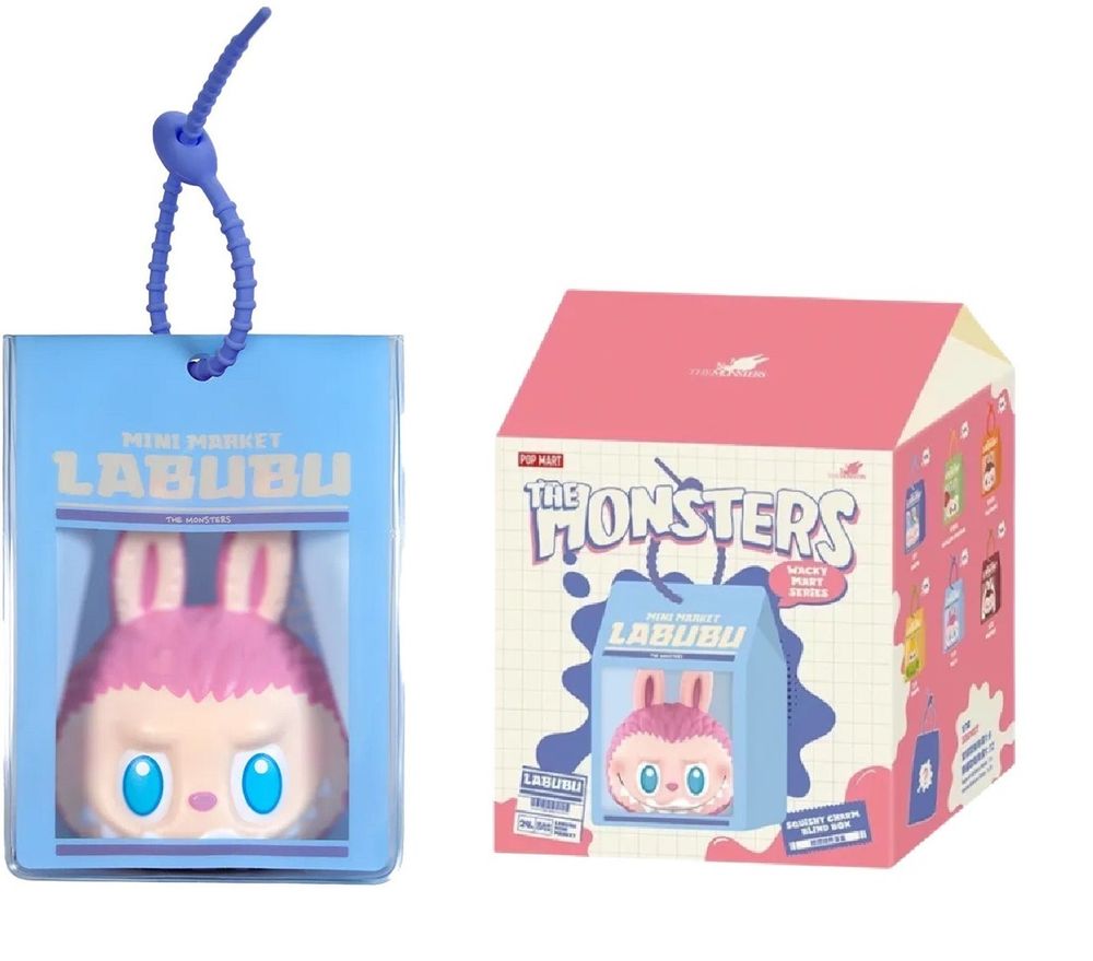 Pop Mart - Labubu Squishy The Monsters Wacky Mart Series - 6 Models - 1pc - Style May Vary