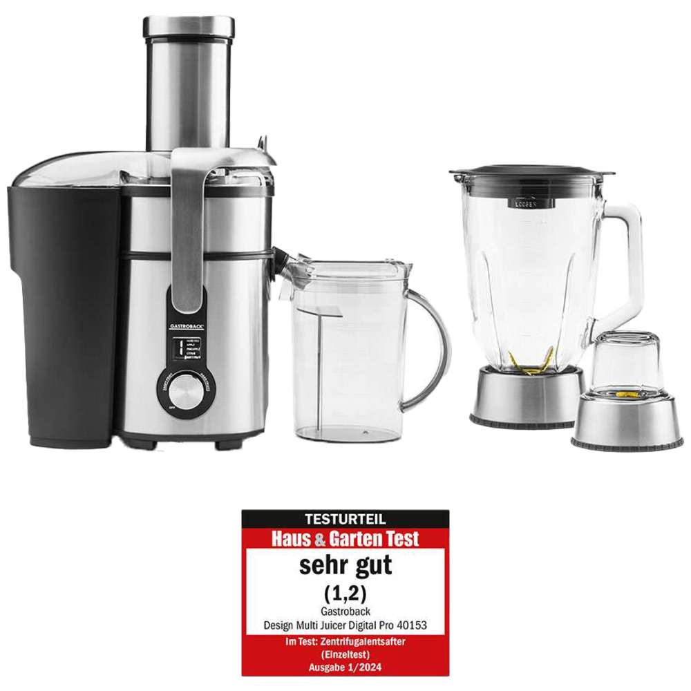 Gastroback Digital Pro Multi Design Juicer - Silver/Black