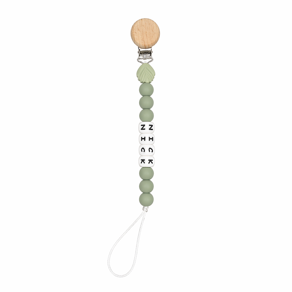 Maxims - Silicone Pacifier Clip & Teether - Green