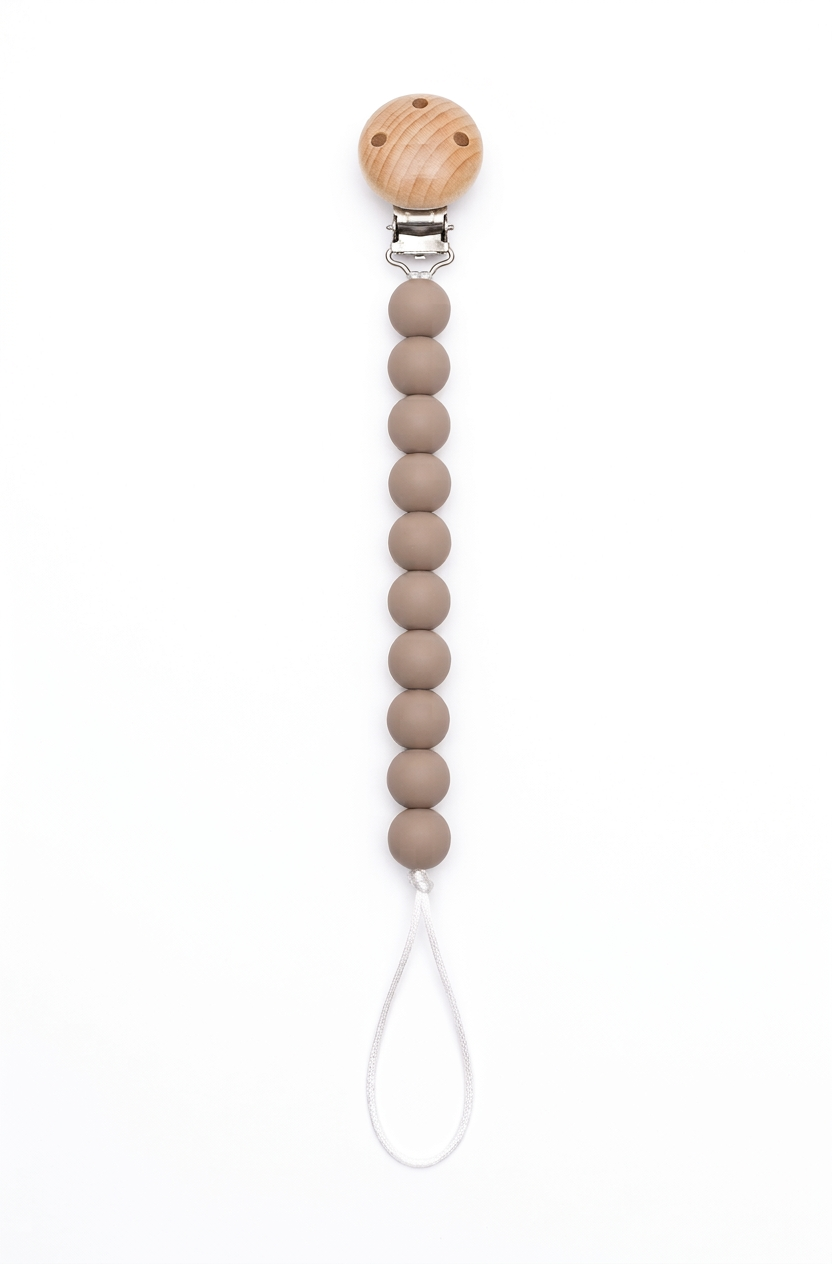 Maxims - Rowan Silicone Pacifier Clip - Clay