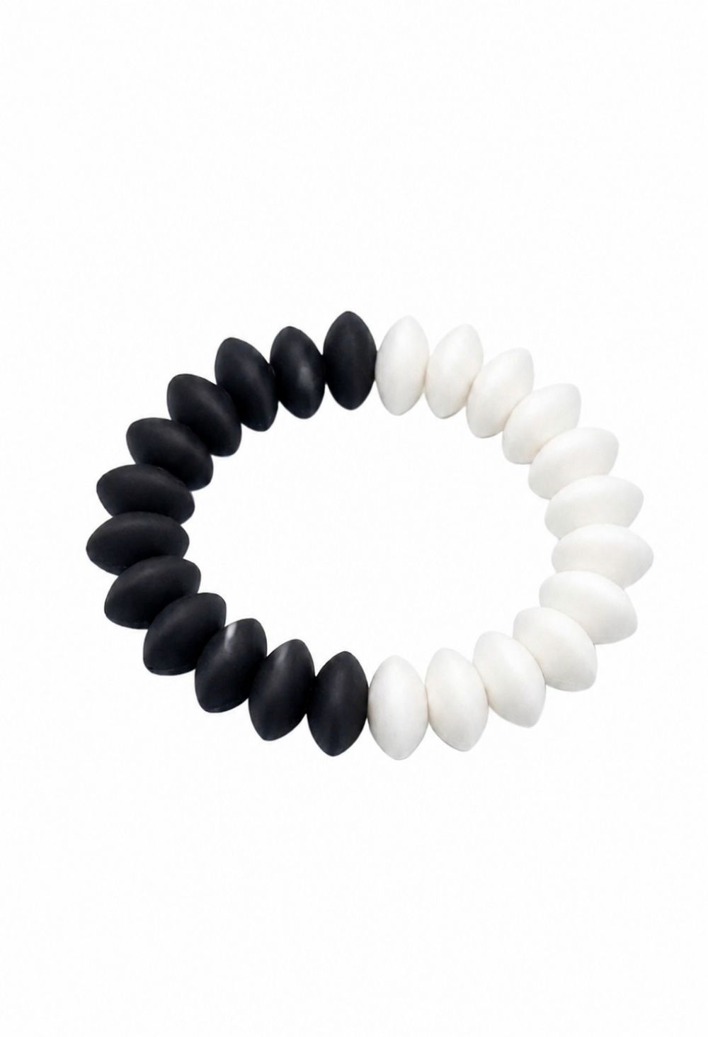 Maxims - Monochrome Silicone Teething Ring - Black/White