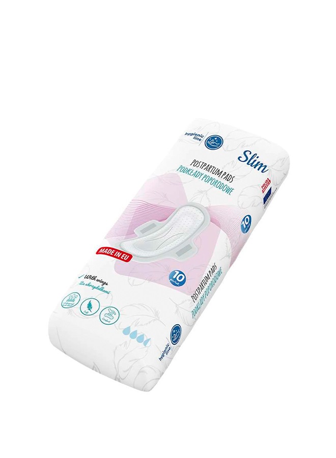 Akuku - Postpartum Pads With Wings - Slim - 10 Pcs