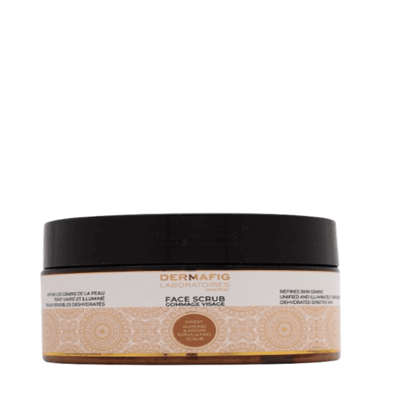 Dermafig - Sweet Almond & Argan Face Scrub - 100ml