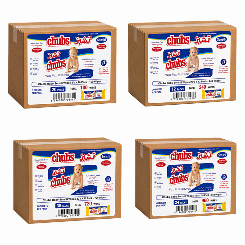 Chubs - Baby Sensitive Wet Wipes