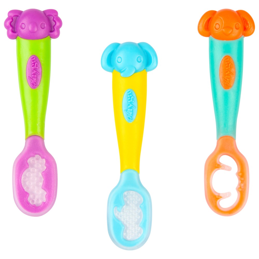 Playgro - Scoop-A-Doo Spoons - 3 Pc Set