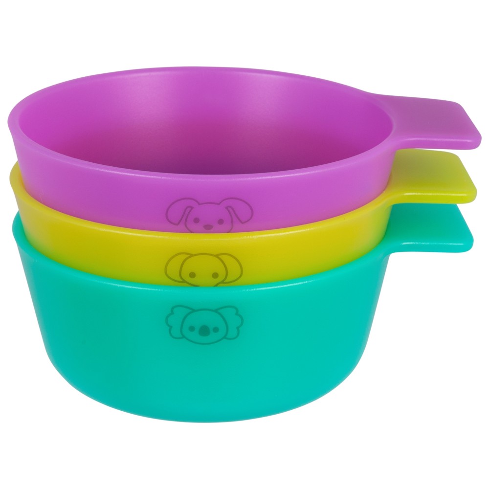 Playgro - First Fun Mini Bowls - Peacock - 3 Pc Set