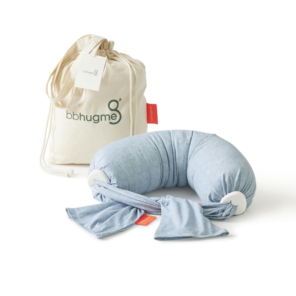 BBhugme - Adjustable Nursing Pillow - Blue Melange