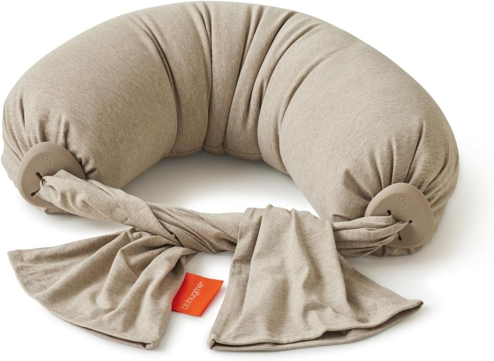 BBhugme - Adjustable Nursing Pillow - Seashell Beige/Sand