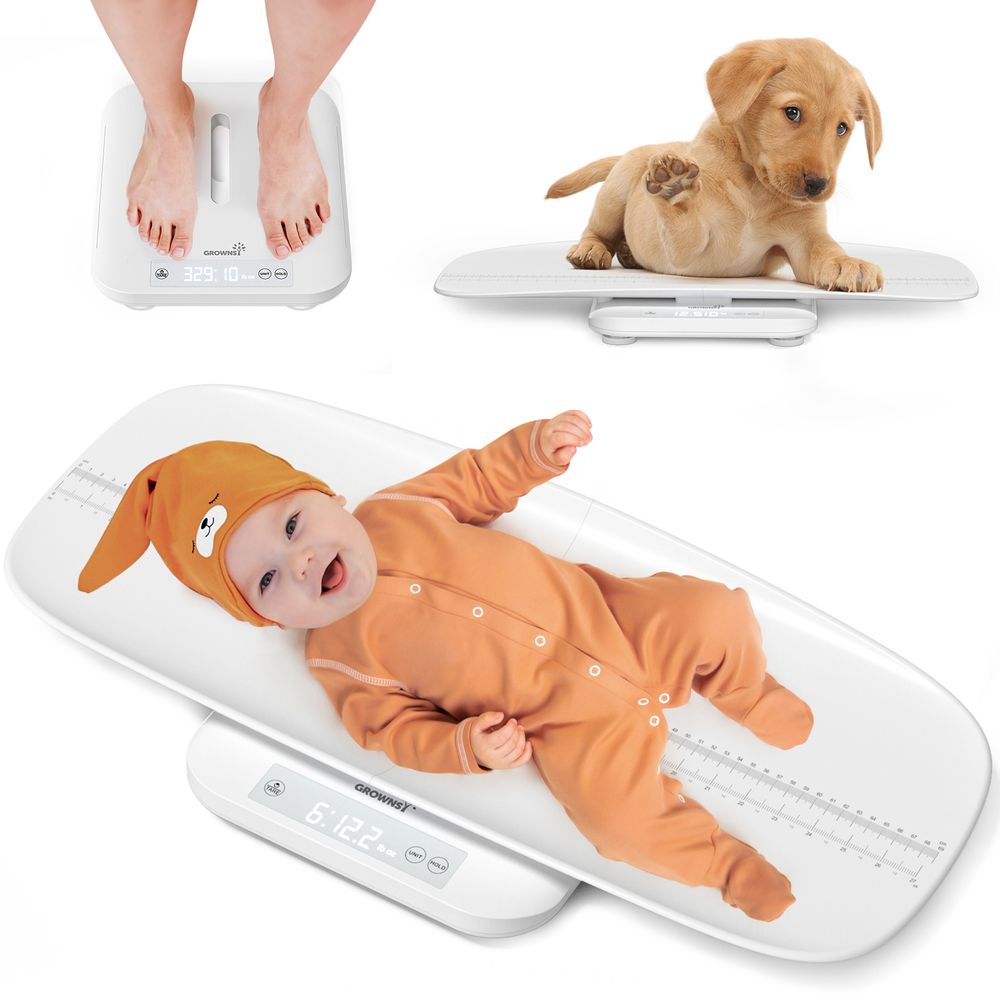Grownsy - Multifunctional Weight Scale for Baby & Pet with Hold Function - LED Screen