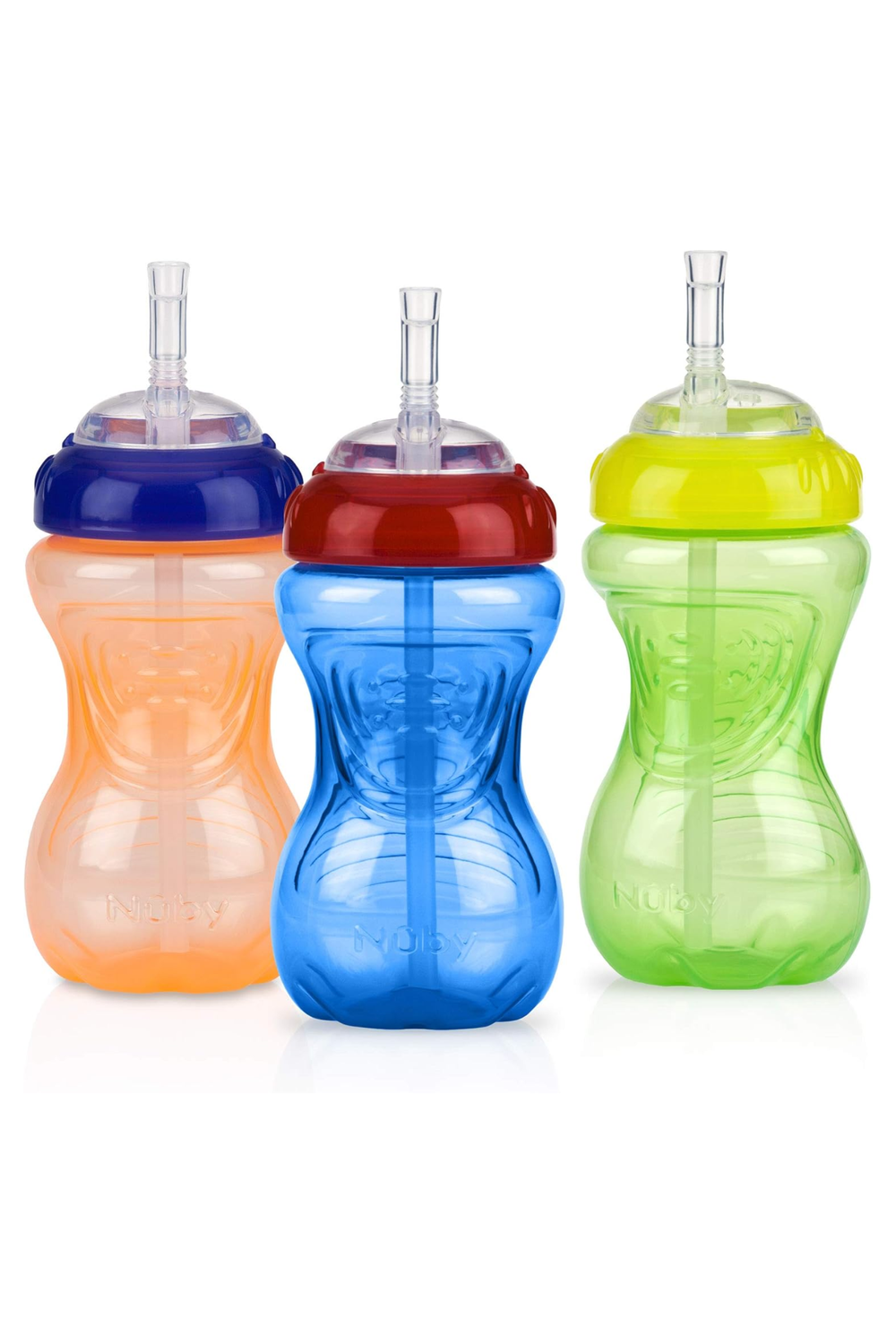 Nuby - Flex Straw Drinking Cups - Color May Vary - Pack of 3