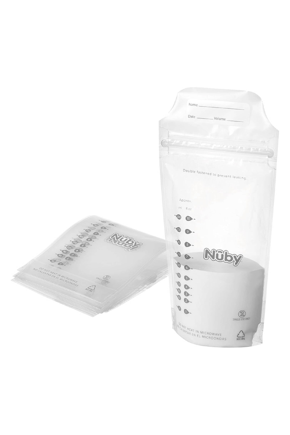 Nuby - Milk Storage Bags - Clear