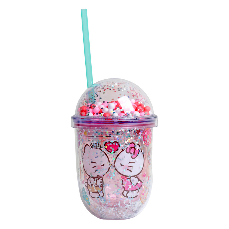 Sanrio - Hello Kitty Confetti Cup With Straw - 350 ml