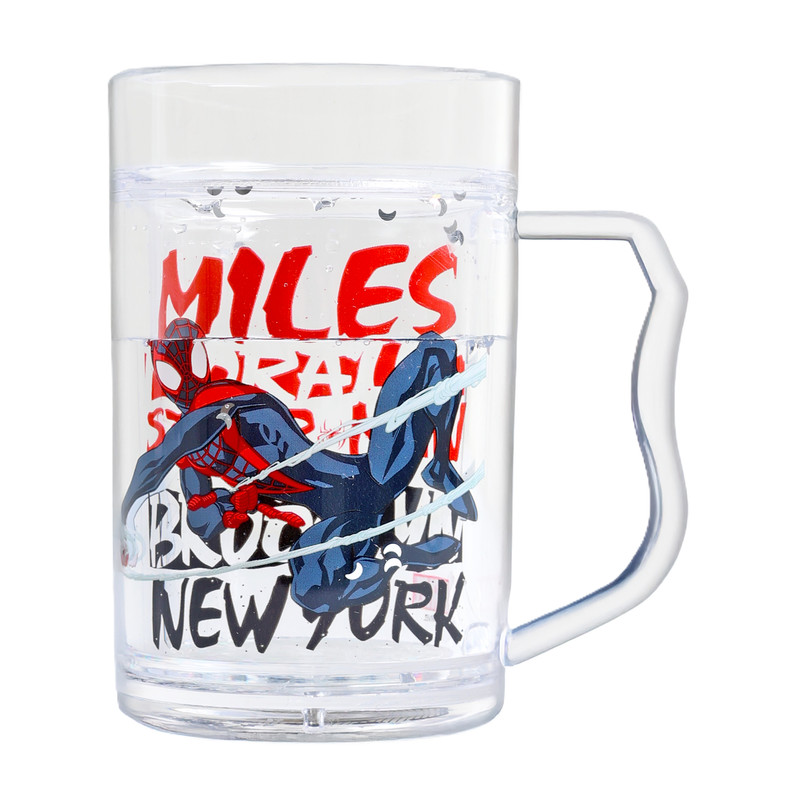 Marvel - Spiderman Plastic Mug With Lid - 220 ml