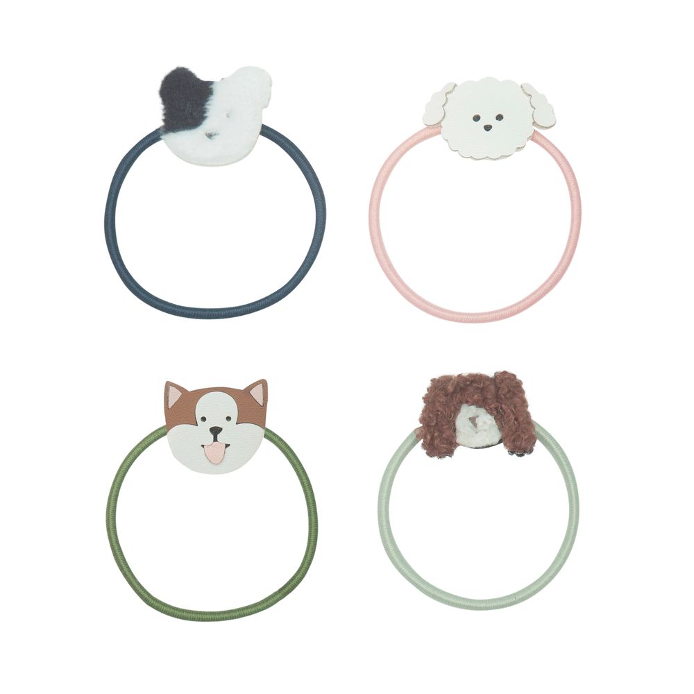 Mimi & Lula - Puppy Hair Ponies - Multicolor - 4 Pcs