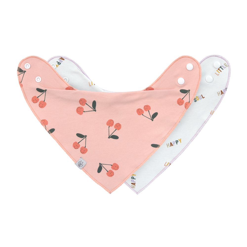 Lassig Happy Fruits Baby Bandana Bibs - 2pcs