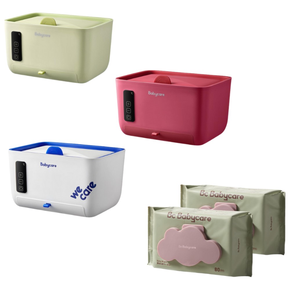 Babycare - Wipe Warmer with Wet Wipes 80s - Pack of 2