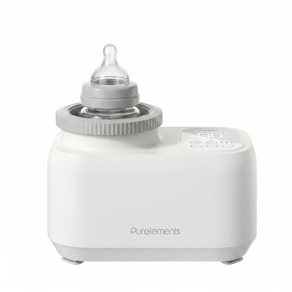 Purelements - 2-in-1 Bottle Shaker and Warmer - White | Smart Automatic Formula Mixer