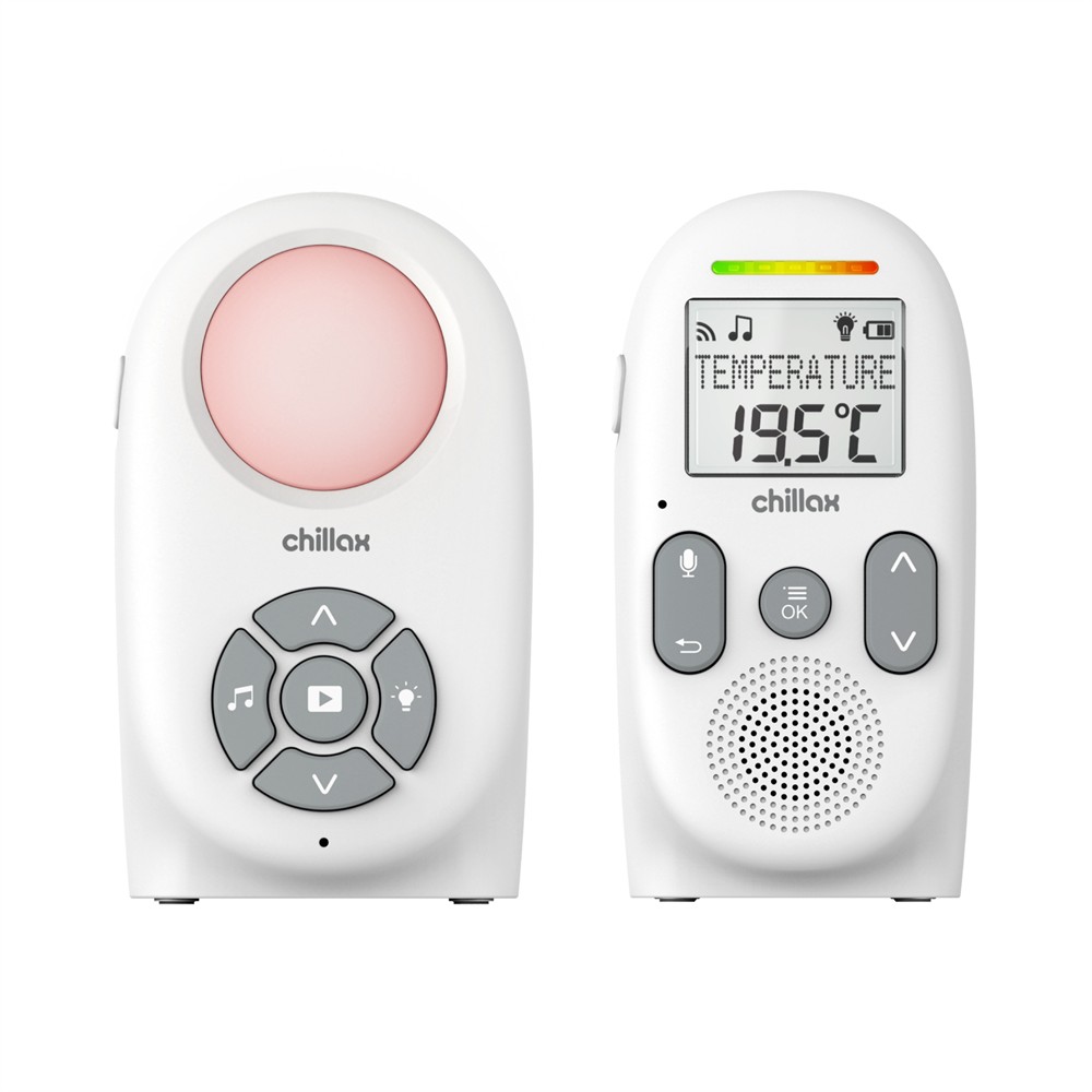 chillaxbaby Digital Audio Baby Monitor With Nightlight & Temperature Sensor - Cb260