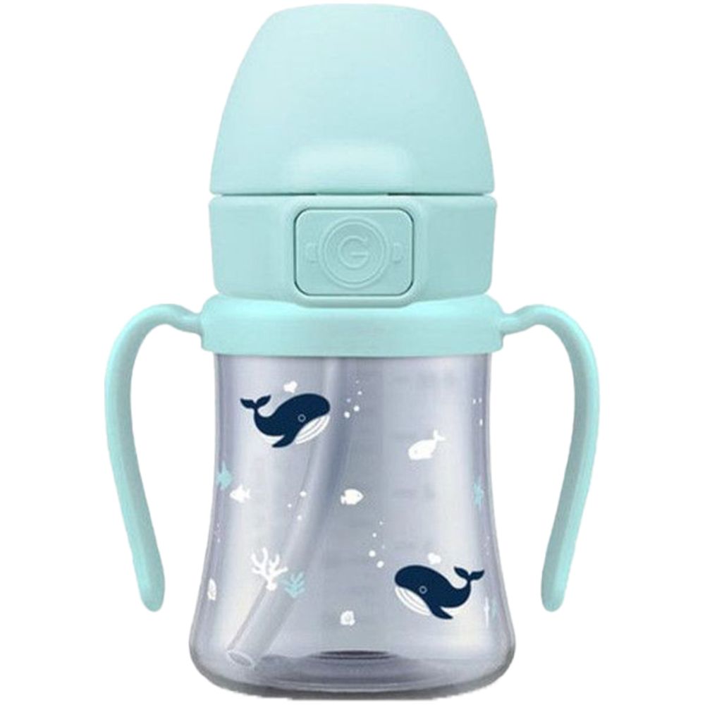 Grosmimi - PPSU Straw Cup - Dark Baby Whale - 200 ml