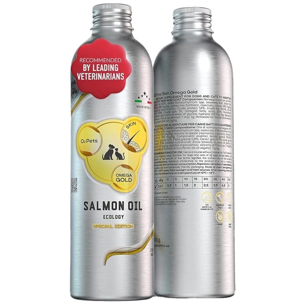 O2 Pets - Omega Gold Skin Salmon Oil For Puppies & Kittens
