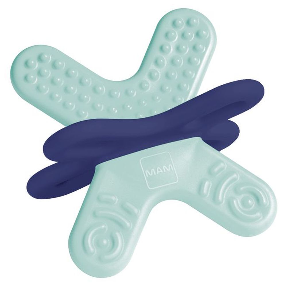 Mam - Bite And Relax Mini Teether - Blue