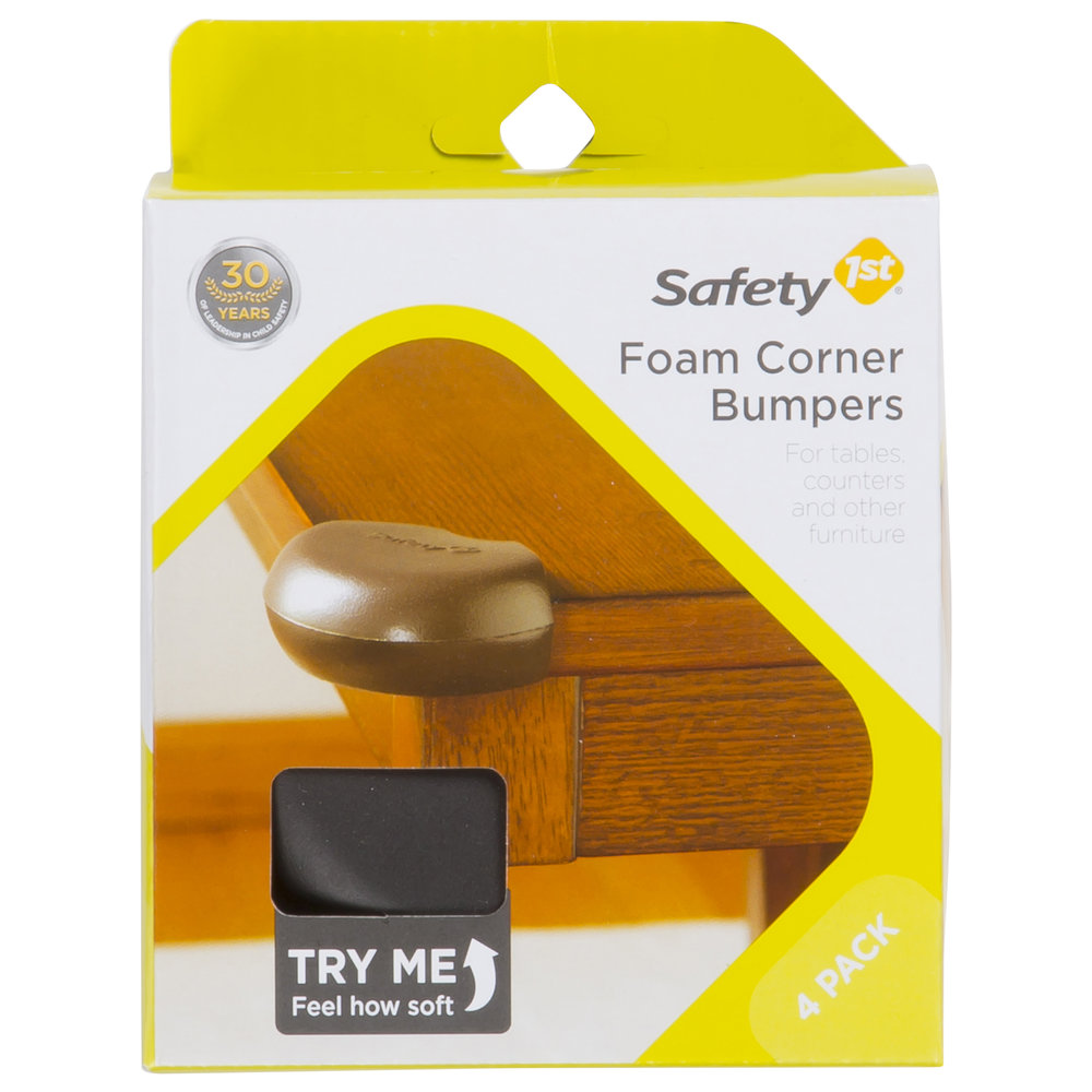 Safety 1st - Foam Corner Bumpers-Espresso - 4 Pcs